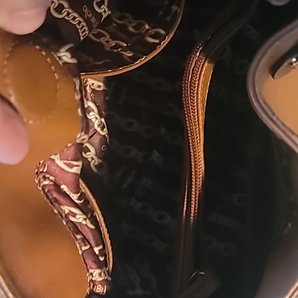 TIGNANELLO Pebbled Brown Leather Bag - Picture 3 of 5